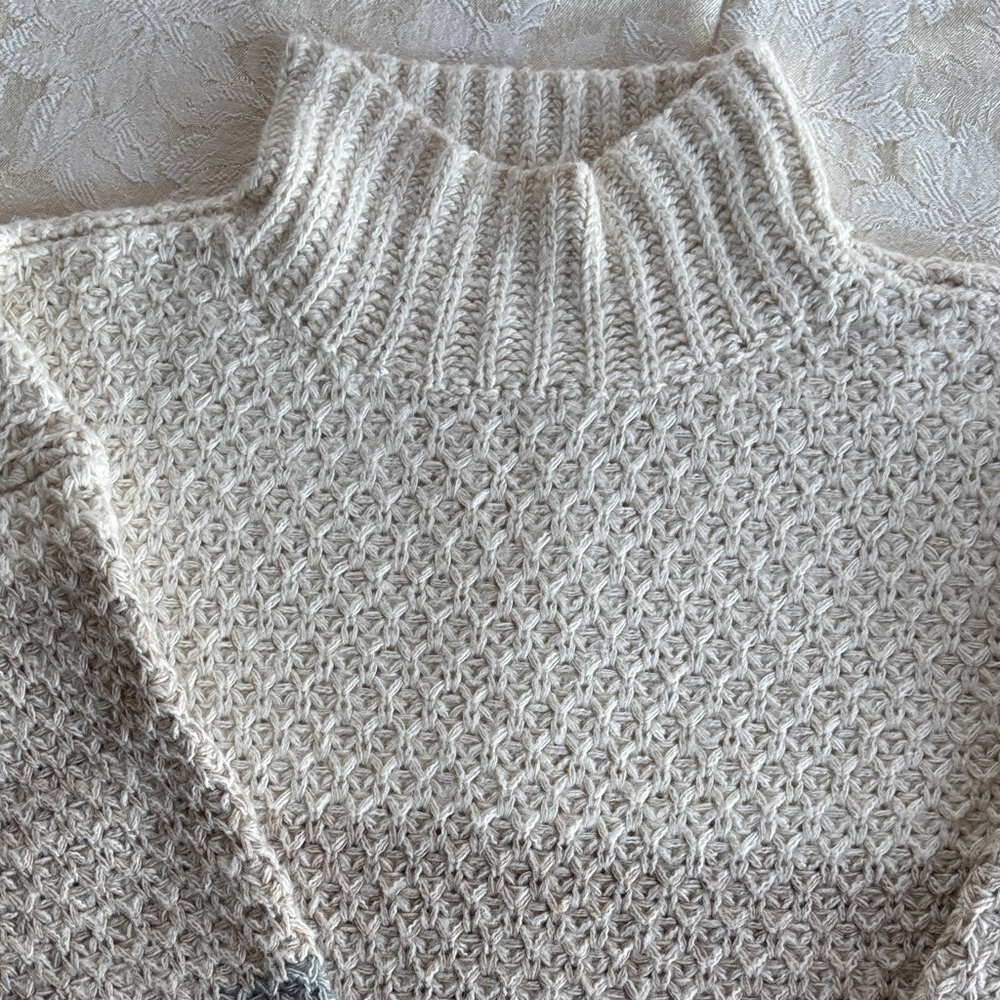 J. Jill Cream Turtleneck Sweater